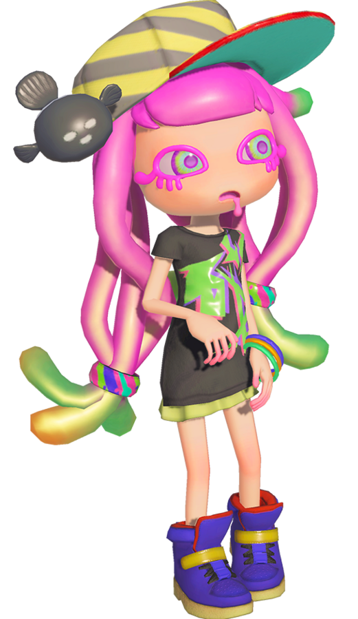 Harmony from Splatoon, a humanoid sea anemone girl